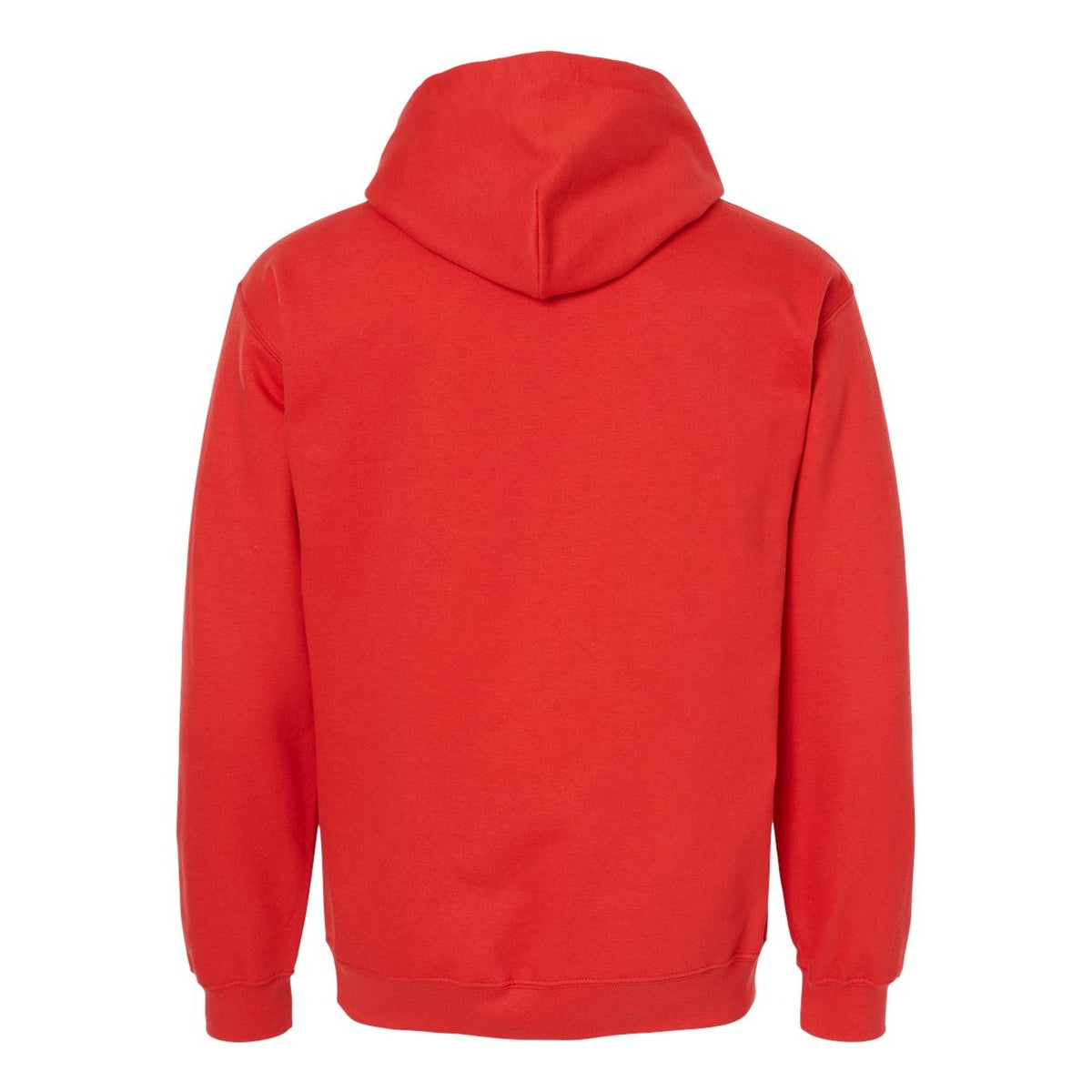 Gildan Unisex Softstyle® Midweight Hooded Sweatshirt Embroidery - Red - Back
