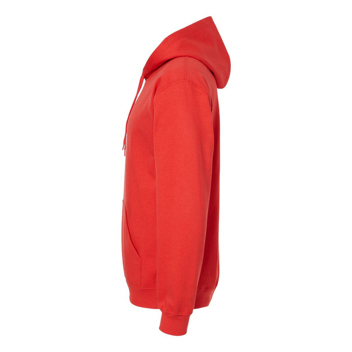 Gildan Unisex Softstyle® Midweight Hooded Sweatshirt Embroidery - Red - Direct Side
