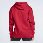 Gildan Unisex Softstyle® Midweight Hooded Sweatshirt Embroidery - Red - On Model Back