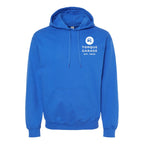 Gildan Unisex Softstyle® Midweight Hooded Sweatshirt Embroidery - Royal - Front