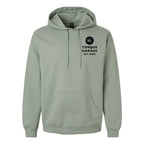 Gildan Unisex Softstyle® Midweight Hooded Sweatshirt Embroidery - Sage - Front