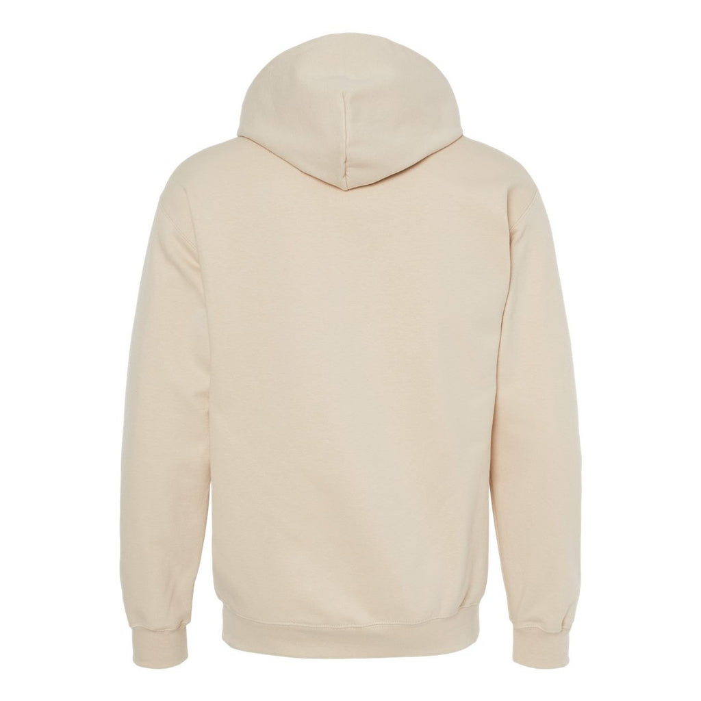 Gildan Unisex Softstyle® Midweight Hooded Sweatshirt Embroidery - Sand - Back
