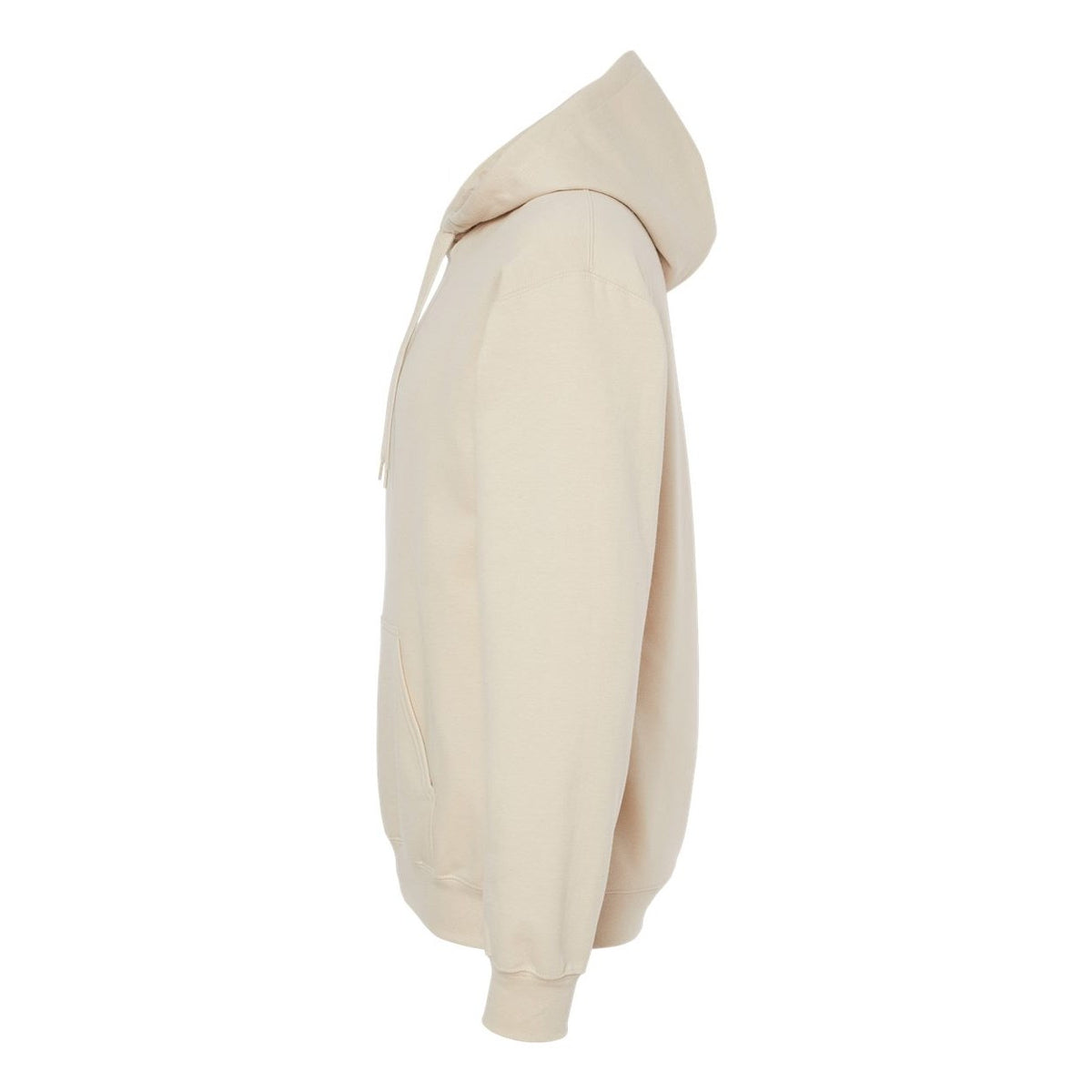 Gildan Unisex Softstyle® Midweight Hooded Sweatshirt Embroidery - Sand - Direct Side