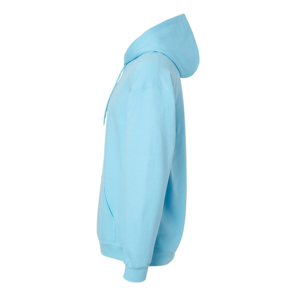 Gildan Unisex Softstyle® Midweight Hooded Sweatshirt Embroidery - Sky - Direct Side