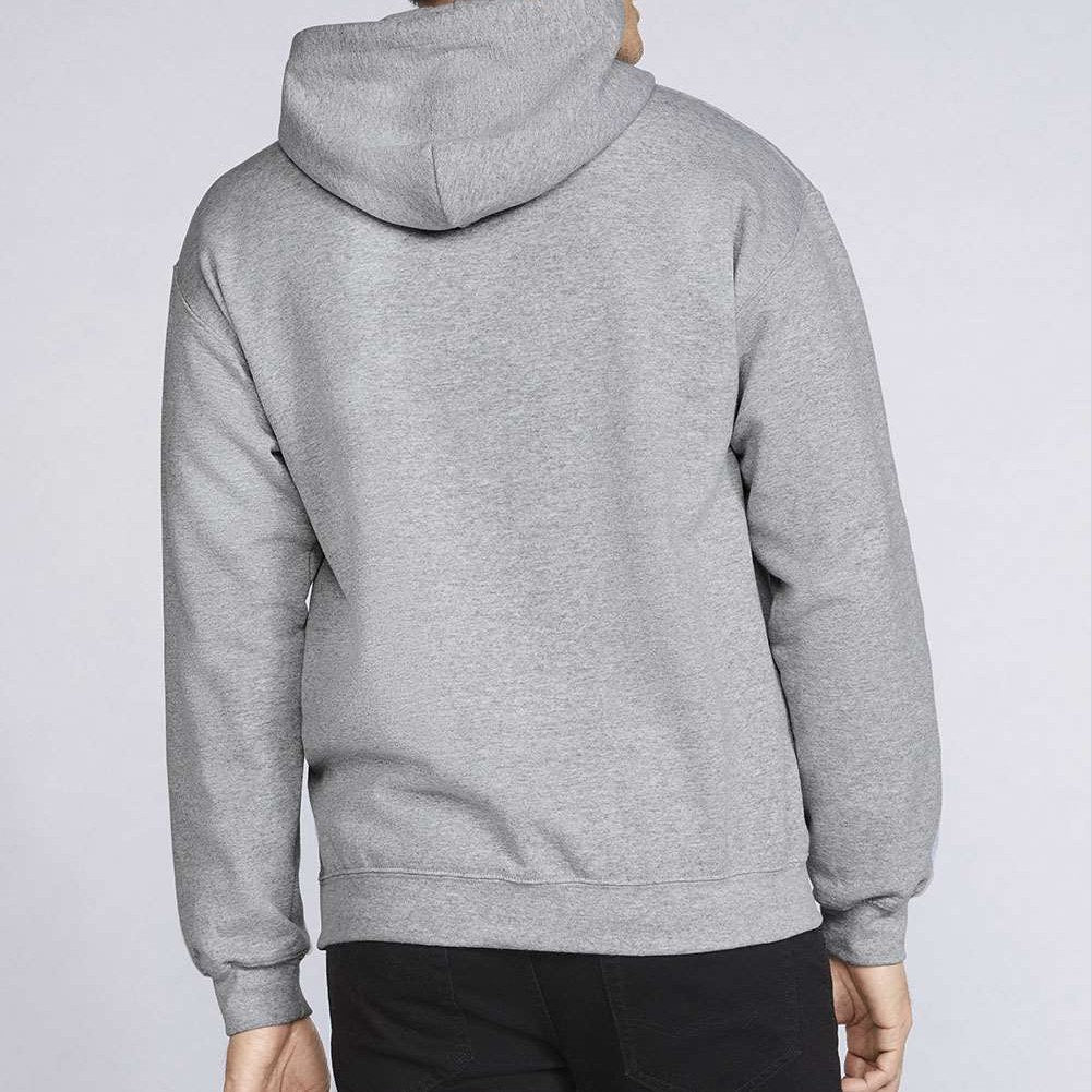 Gildan Unisex Softstyle® Midweight Hooded Sweatshirt Embroidery - Sport Grey - On Model Back
