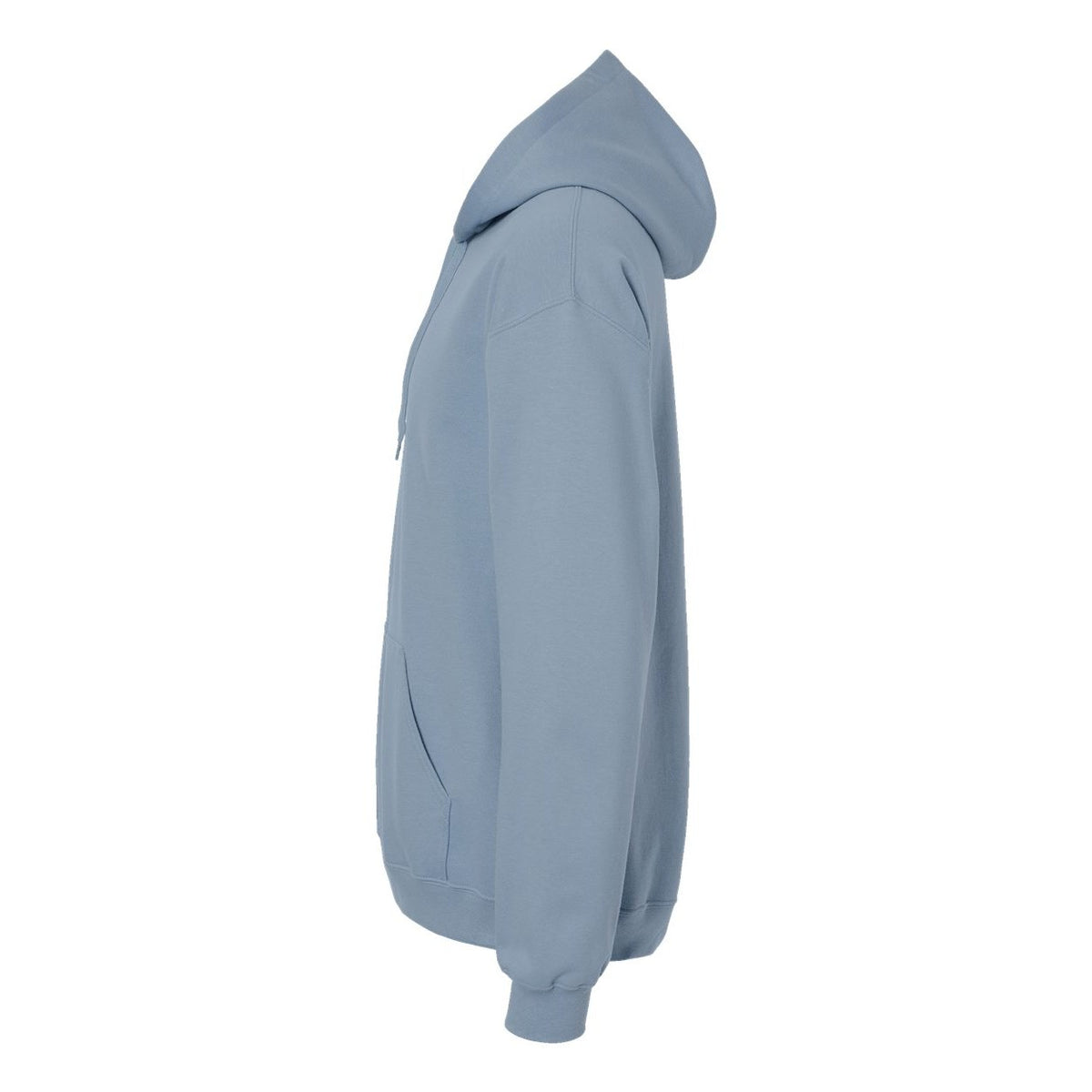 Gildan Unisex Softstyle® Midweight Hooded Sweatshirt Embroidery - Stone Blue - Direct Side