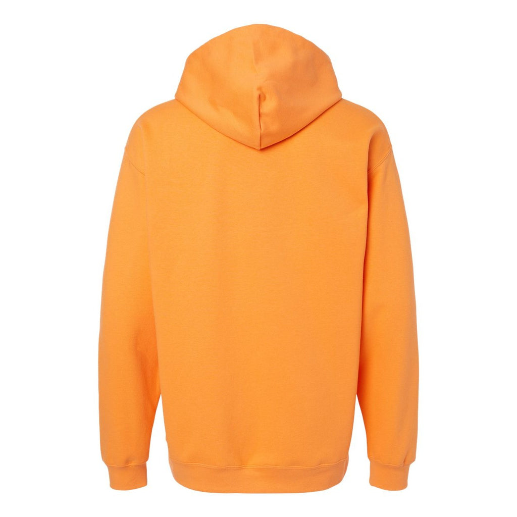 Gildan Unisex Softstyle® Midweight Hooded Sweatshirt Embroidery - Tangerine - Back