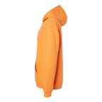 Gildan Unisex Softstyle® Midweight Hooded Sweatshirt Embroidery - Tangerine - Direct Side