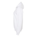 Gildan Unisex Softstyle® Midweight Hooded Sweatshirt Embroidery - White - Direct Side