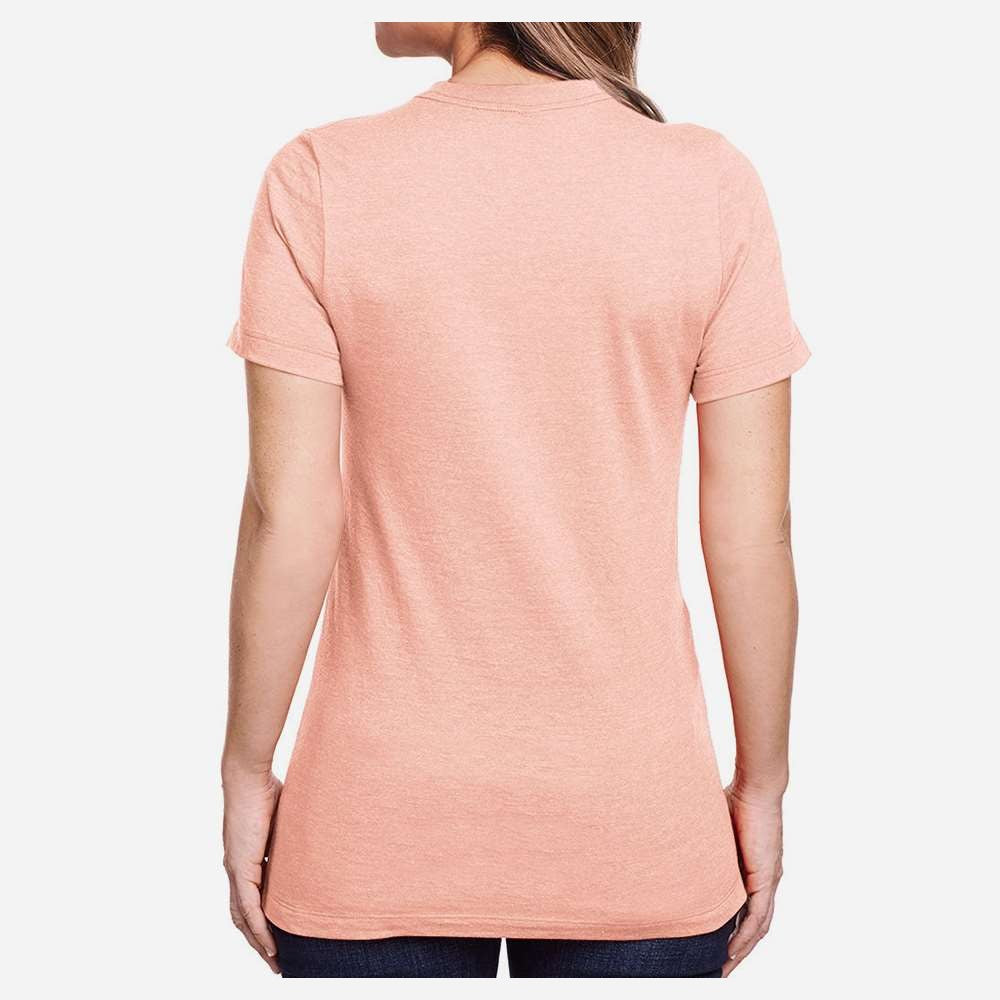 Gildan Women's Softstyle® CVC T-Shirt - Dusty Rose - On Model Back