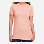 Gildan Women's Softstyle® CVC T-Shirt - Dusty Rose - On Model Front