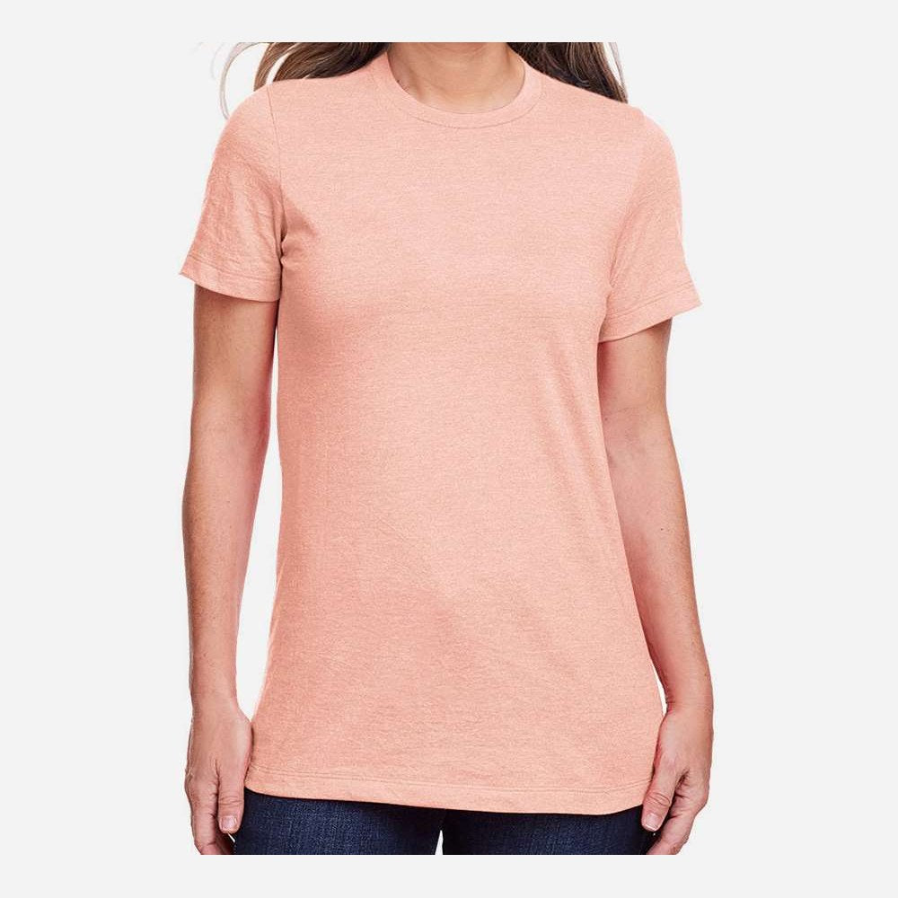 Gildan Women's Softstyle® CVC T-Shirt - Dusty Rose - On Model Front