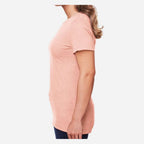 Gildan Women's Softstyle® CVC T-Shirt - Dusty Rose - On Model Side