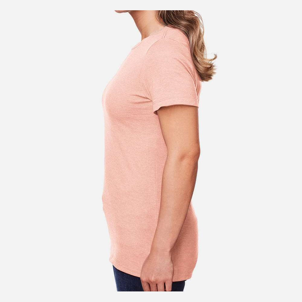 Gildan Women's Softstyle® CVC T-Shirt - Dusty Rose - On Model Side