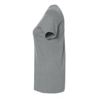 Gildan Women's Softstyle® CVC T-Shirt - Gunmetal - Direct Side