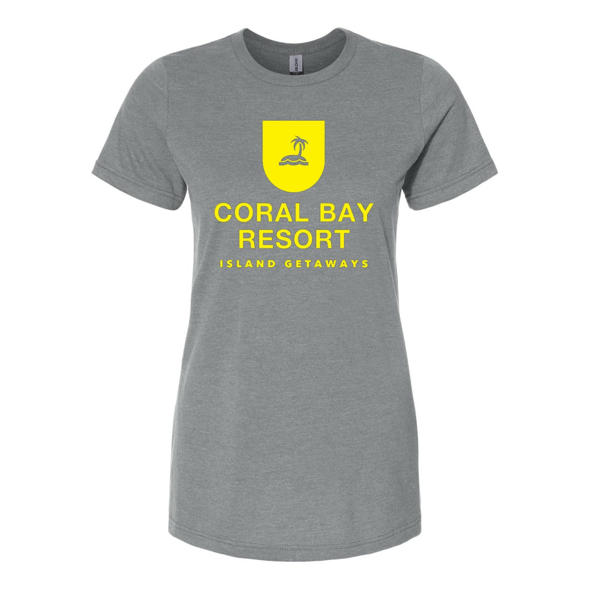 Gildan Women's Softstyle® CVC T-Shirt - Gunmetal - Front
