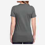 Gildan Women's Softstyle® CVC T-Shirt - Gunmetal - On Model Back