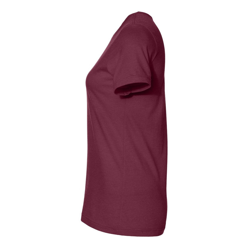 Gildan Women's Softstyle® CVC T-Shirt - Maroon Mist - Direct Side
