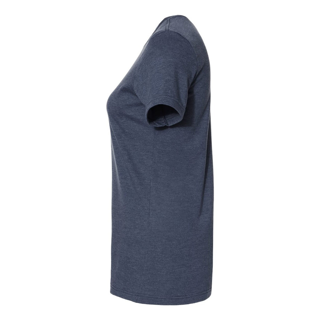 Gildan Women's Softstyle® CVC T-Shirt - Navy Mist - Direct Side