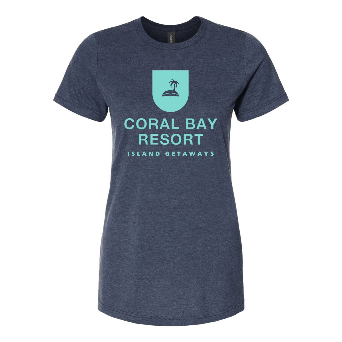 Gildan Women's Softstyle® CVC T-Shirt - Navy Mist - Front