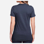Gildan Women's Softstyle® CVC T-Shirt - Navy Mist - On Model Back