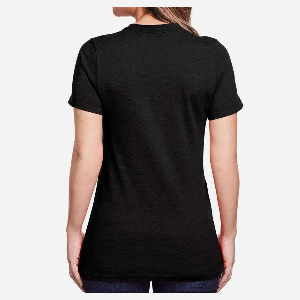 Gildan Women's Softstyle® CVC T-Shirt - Pitch Black - On Model Back