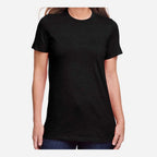 Gildan Women's Softstyle® CVC T-Shirt - Pitch Black - On Model Front