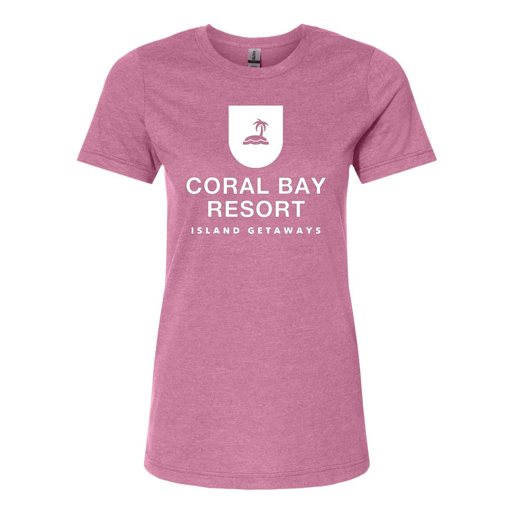 Gildan Women's Softstyle® CVC T-Shirt - Plumrose - Front