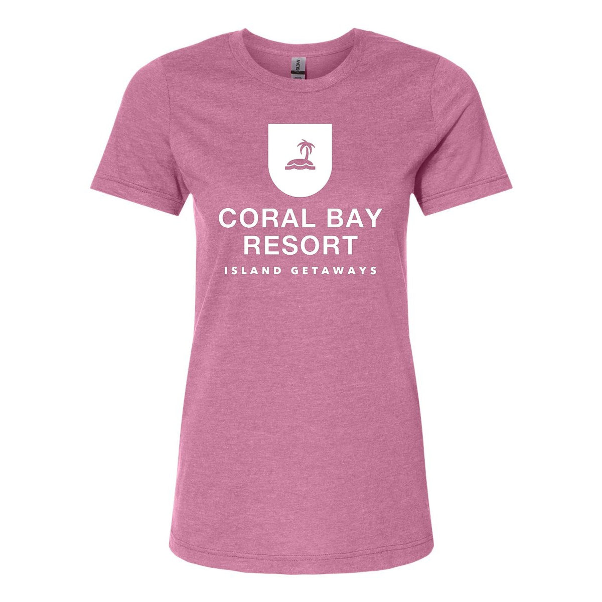 Gildan Women's Softstyle® CVC T-Shirt - Plumrose - Front
