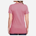 Gildan Women's Softstyle® CVC T-Shirt - Plumrose - On Model Back