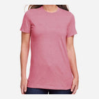 Gildan Women's Softstyle® CVC T-Shirt - Plumrose - On Model Front