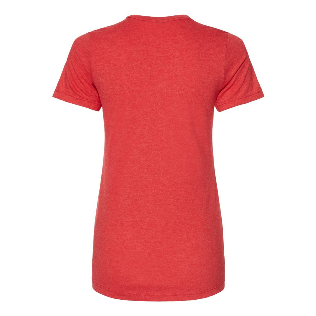 Gildan Women's Softstyle® CVC T-Shirt - Red Mist - Back
