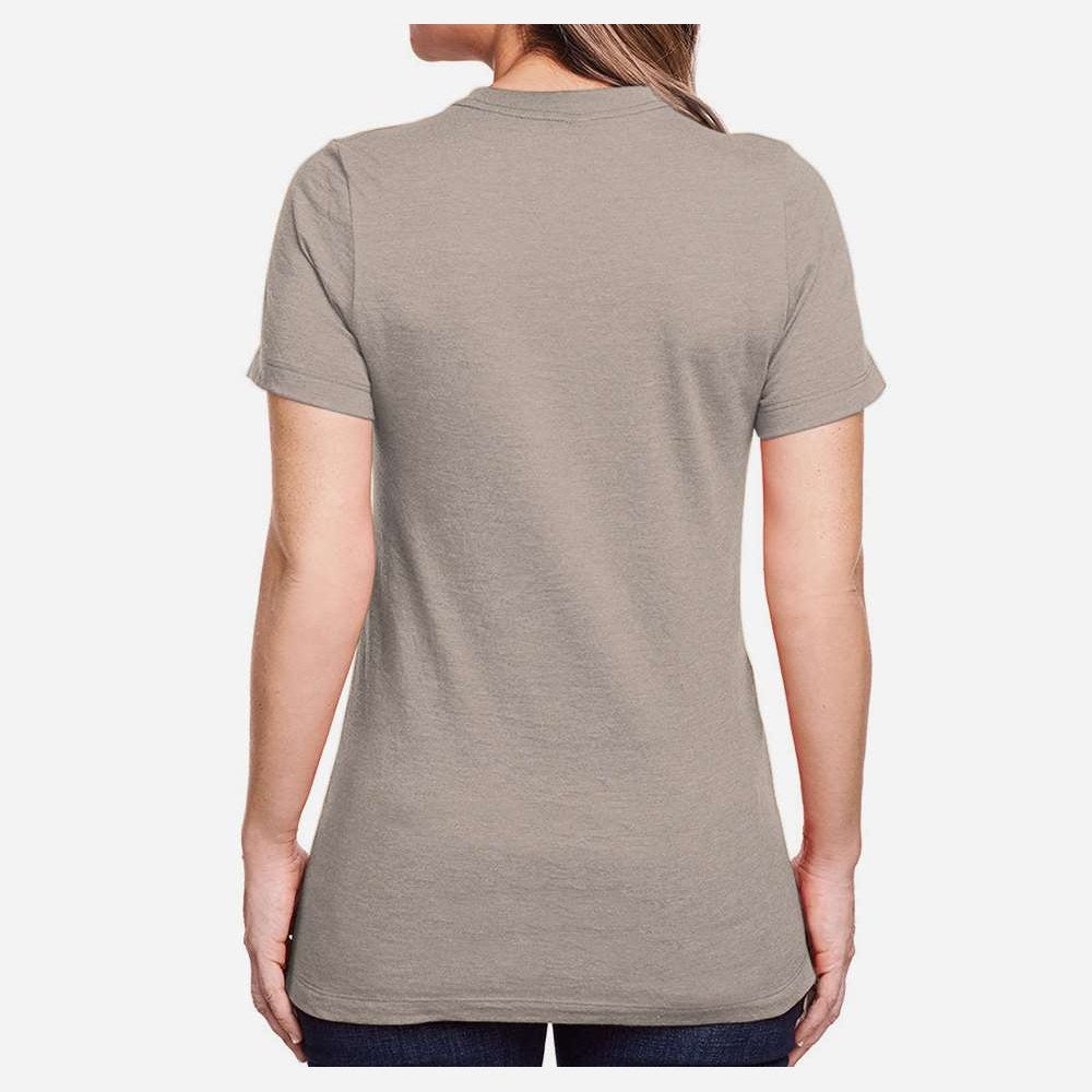 Gildan Women's Softstyle® CVC T-Shirt - Slate - On Model Back