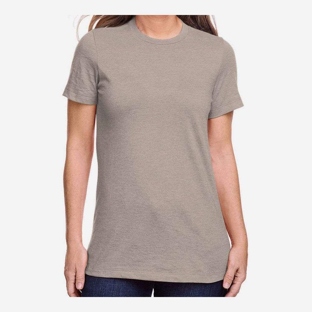 Gildan Women's Softstyle® CVC T-Shirt - Slate - On Model Front