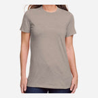 Gildan Women's Softstyle® CVC T-Shirt - Slate - On Model Front
