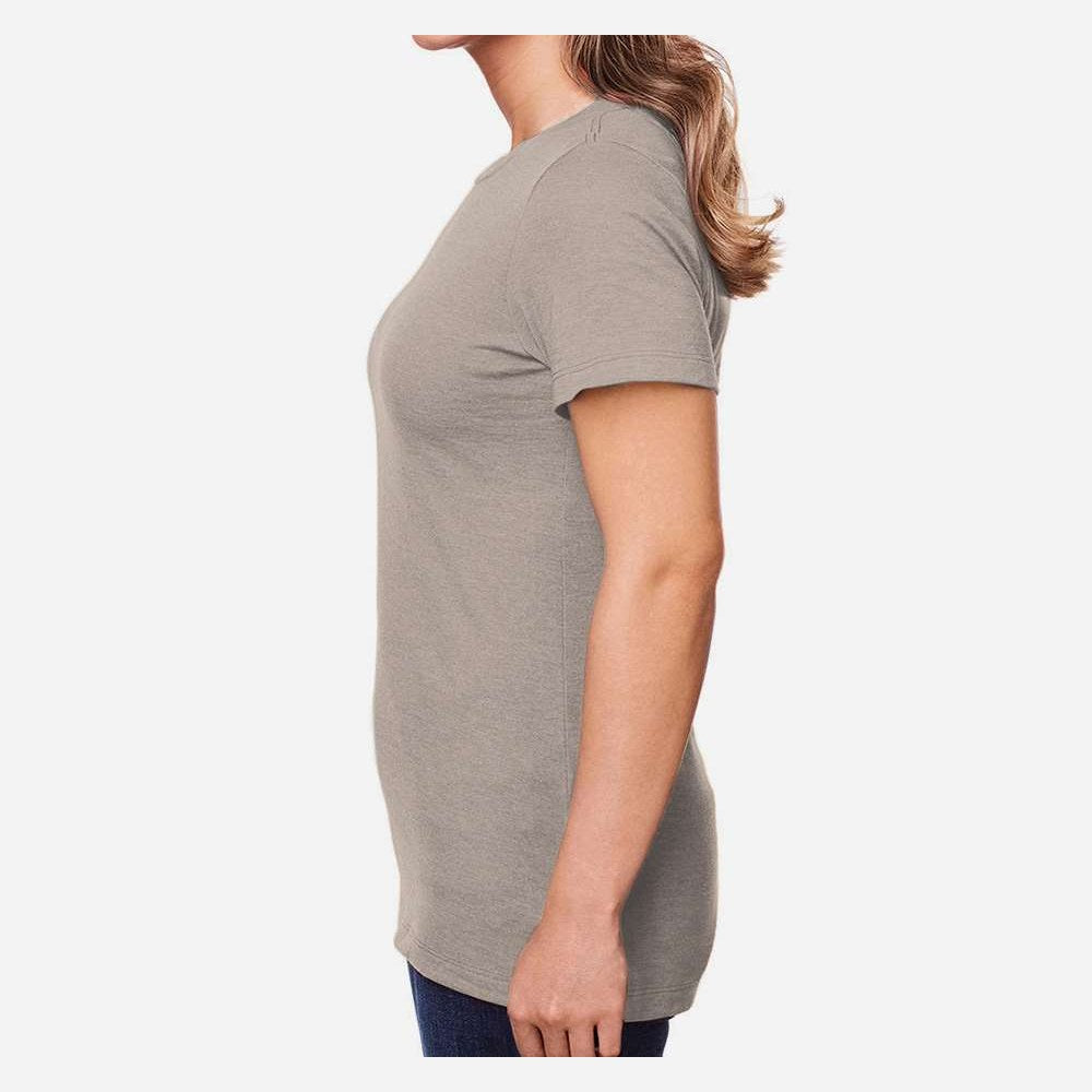 Gildan Women's Softstyle® CVC T-Shirt - Slate - On Model Side
