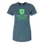Gildan Women's Softstyle® CVC T-Shirt - Steel Blue - Front