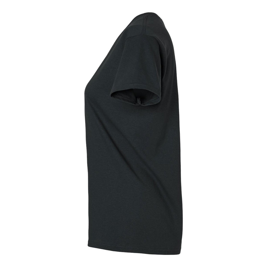 Gildan Women's Ultra Cotton® T-Shirt - Black - Direct Side