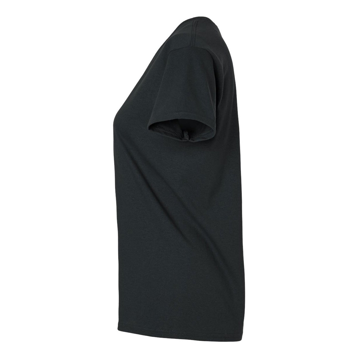 Gildan Women's Ultra Cotton® T-Shirt - Black - Direct Side
