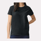 Gildan Women's Ultra Cotton® T-Shirt - Black - On Model Front