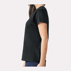 Gildan Women's Ultra Cotton® T-Shirt - Black - On Model Side