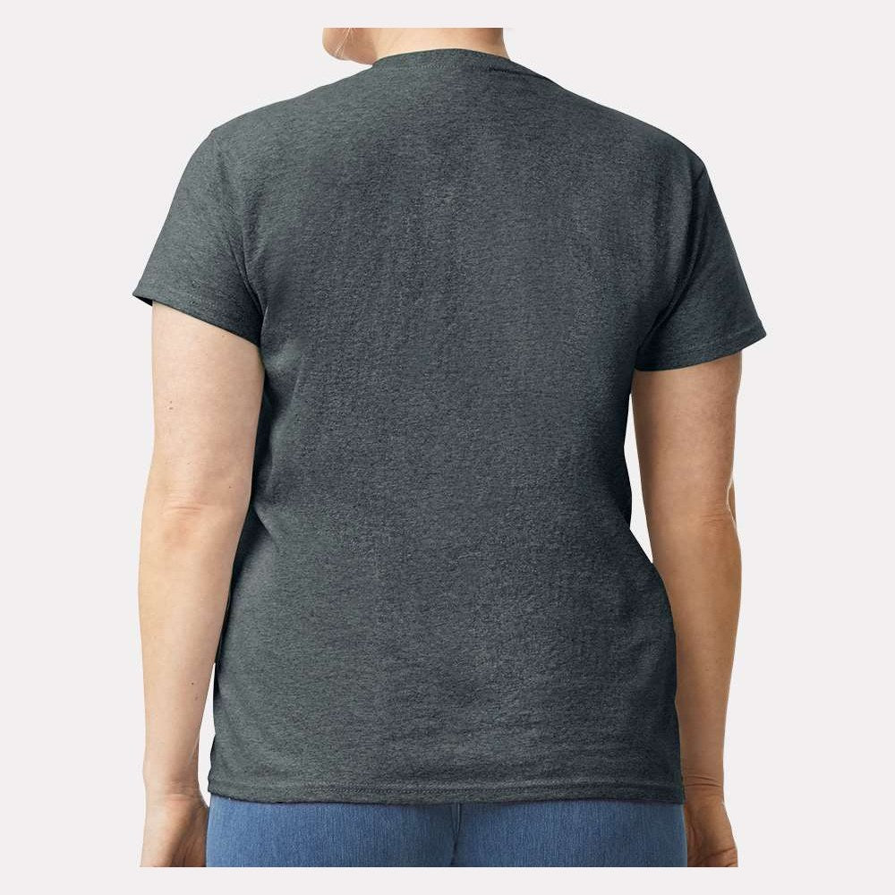Gildan Women's Ultra Cotton® T-Shirt - Dark Heather - On Model Back
