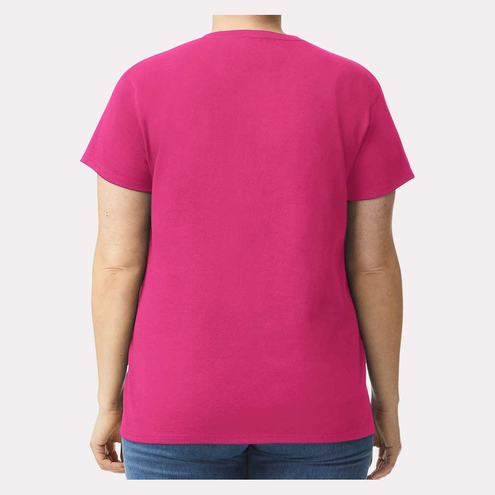 Gildan Women's Ultra Cotton® T-Shirt - Heliconia - On Model Back