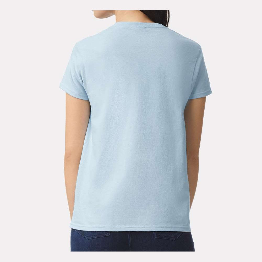 Gildan Women's Ultra Cotton® T-Shirt - Light Blue - On Model Back