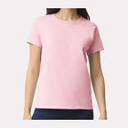 Gildan Women's Ultra Cotton® T-Shirt - Light Pink - On Model Front