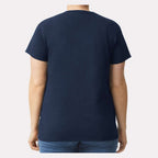 Gildan Women's Ultra Cotton® T-Shirt - Navy - On Model Back