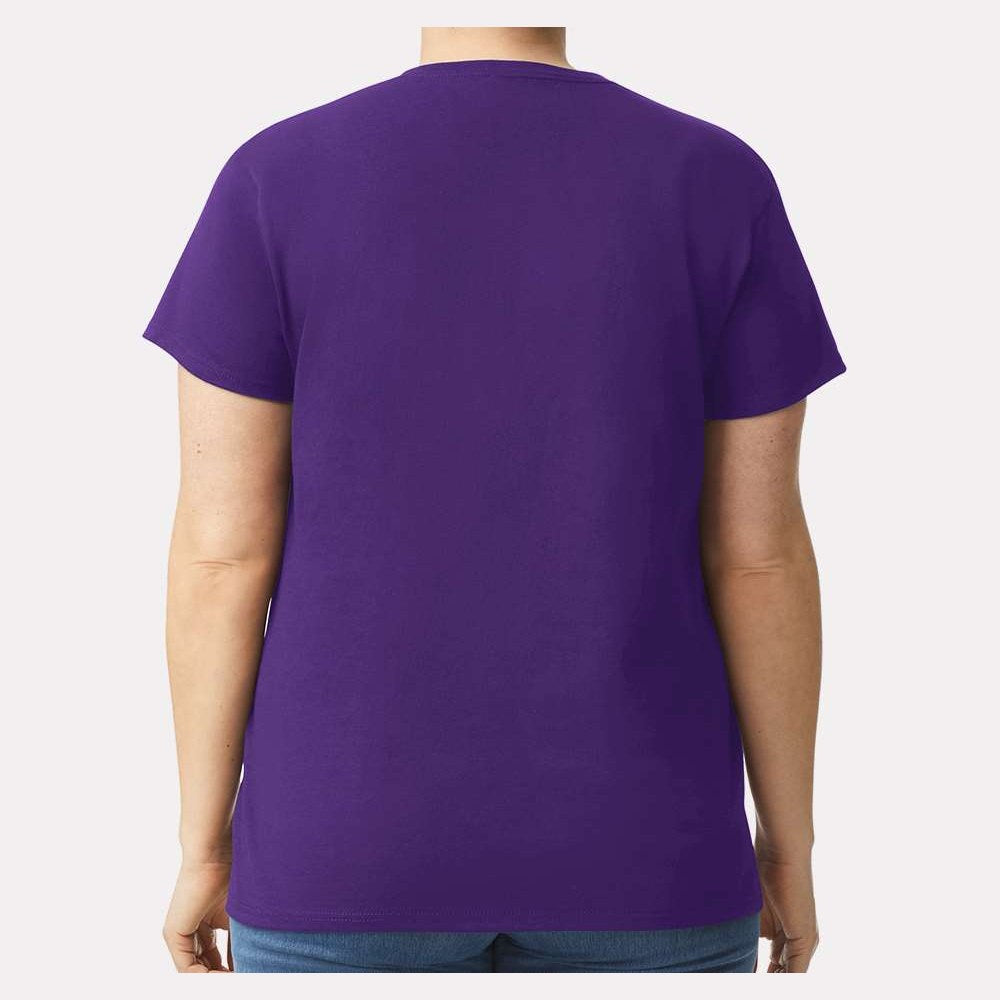 Gildan Women's Ultra Cotton® T-Shirt - Purple - On Model Back