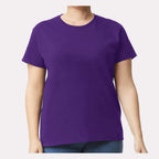Gildan Women's Ultra Cotton® T-Shirt - Purple - On Model Front