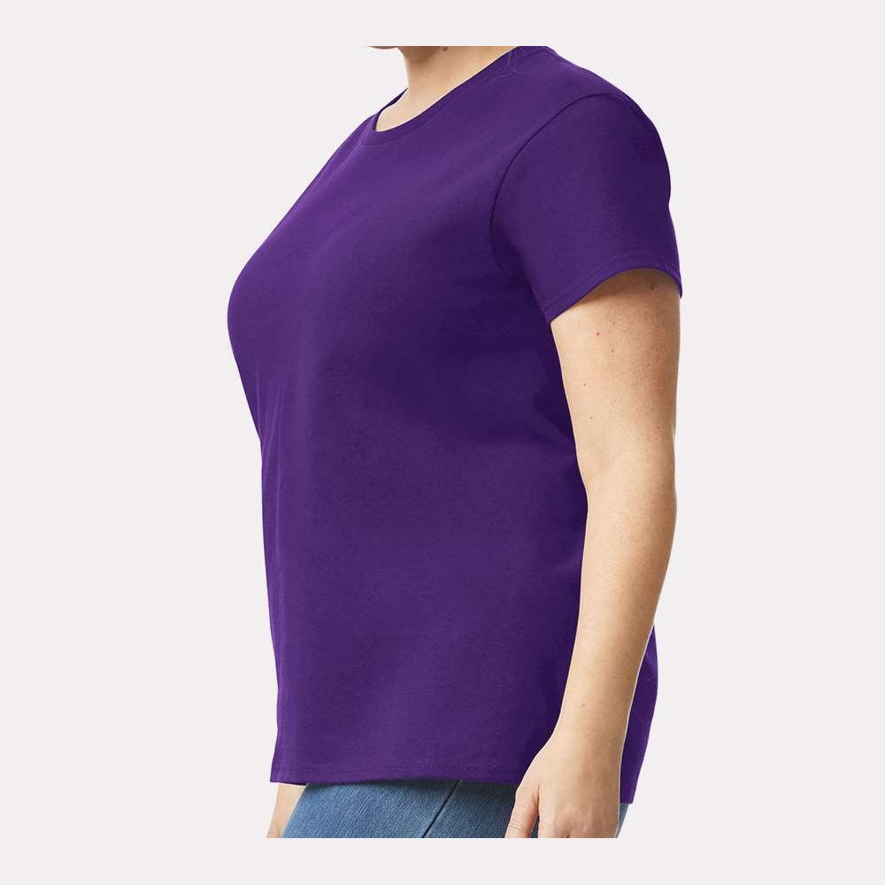 Gildan Women's Ultra Cotton® T-Shirt - Purple - On Model Side