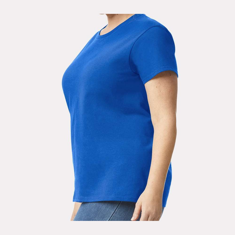 Gildan Women's Ultra Cotton® T-Shirt - Royal - On Model Side